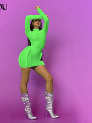 Load image into Gallery viewer, Long Sleeve Bodycon Dress