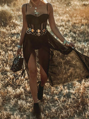 Load image into Gallery viewer, Spaghetti Strap Sheer Dress