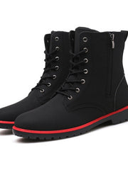 Load image into Gallery viewer, Lace-Up/ Zipper Boots