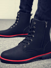 Load image into Gallery viewer, Lace-Up/ Zipper Boots