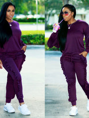 Load image into Gallery viewer, Ruffle Two Piece Set