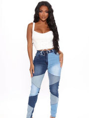 Load image into Gallery viewer, Patchwork Jeans