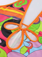 Load image into Gallery viewer, Colorful Halter Dress