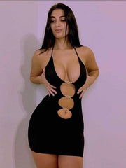 Load image into Gallery viewer, Cut Out Mini Dress