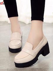 Load image into Gallery viewer, Chunky Heel Loafers