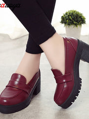 Load image into Gallery viewer, Chunky Heel Loafers