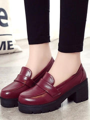 Load image into Gallery viewer, Chunky Heel Loafers