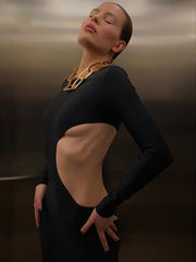 Load image into Gallery viewer, Elegant Cut Out Dress