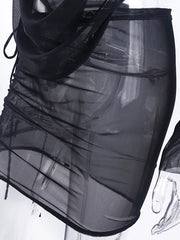 Load image into Gallery viewer, Long-Sleeve Sheer Dress