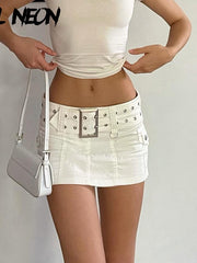 Load image into Gallery viewer, Mini Skirt With Belt