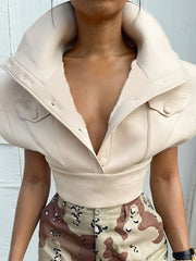 Load image into Gallery viewer, Oversized Collar Top