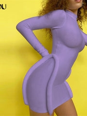 Load image into Gallery viewer, Long Sleeve Bodycon Dress