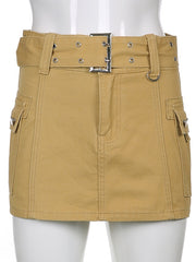 Load image into Gallery viewer, Mini Skirt With Belt