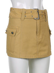 Load image into Gallery viewer, Mini Skirt With Belt