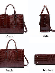 Load image into Gallery viewer, Crocodile Pattern Shoulder Bag