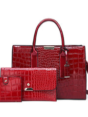 Load image into Gallery viewer, Crocodile Pattern Shoulder Bag