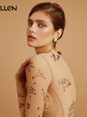 Load image into Gallery viewer, Sheer Bodysuit