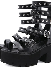 Load image into Gallery viewer, Chunky Heel Sandals