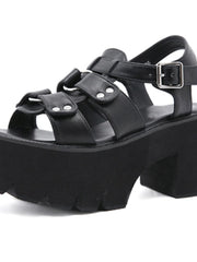 Load image into Gallery viewer, Chunky Heel Sandals