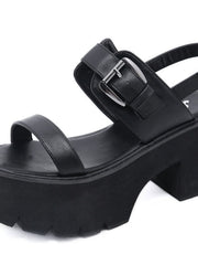 Load image into Gallery viewer, Chunky Heel Sandals