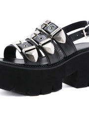 Load image into Gallery viewer, Chunky Heel Sandals