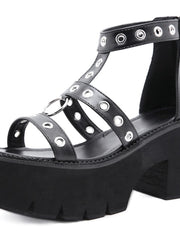 Load image into Gallery viewer, Chunky Heel Sandals