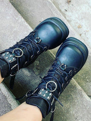 Load image into Gallery viewer, Chunky Heel Ankle Boots