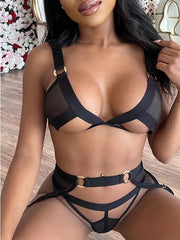 Load image into Gallery viewer, Three-Piece Lingerie Set