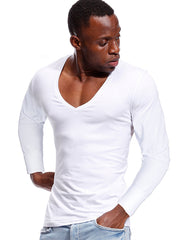 Load image into Gallery viewer, Deep V Neck T-shirt