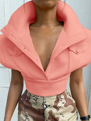 Load image into Gallery viewer, Oversized Collar Top