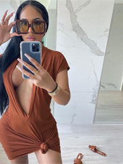 Load image into Gallery viewer, Deep V-Neck Dress