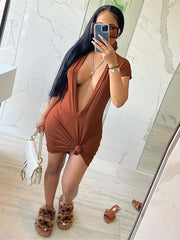 Load image into Gallery viewer, Deep V-Neck Dress