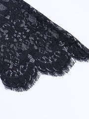 Load image into Gallery viewer, Lace Sleeve Velvet Top