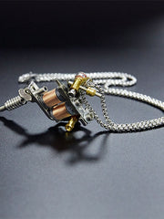 Load image into Gallery viewer, Tattoo Gun Pendant Necklace