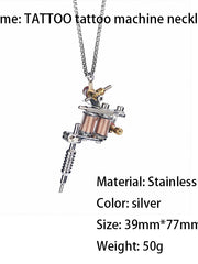 Load image into Gallery viewer, Tattoo Gun Pendant Necklace