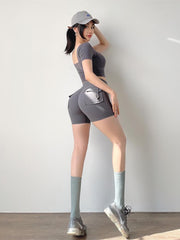 Load image into Gallery viewer, Scrunch Butt Shorts With Back Pockets