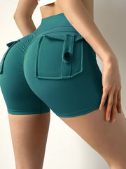 Load image into Gallery viewer, Scrunch Butt Shorts With Back Pockets