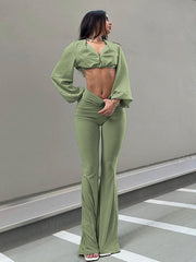 Load image into Gallery viewer, Flared Legs Pants
