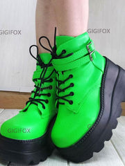 Load image into Gallery viewer, Chunky Heel Ankle Boots