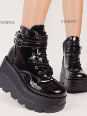 Load image into Gallery viewer, Chunky Heel Ankle Boots