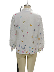 Load image into Gallery viewer, Butterfly Print Blouse
