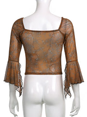 Load image into Gallery viewer, Flared Sleeve Top