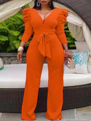 Load image into Gallery viewer, V-Neck Jumpsuit