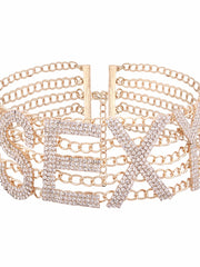Load image into Gallery viewer, Rhinestone Choker Necklace