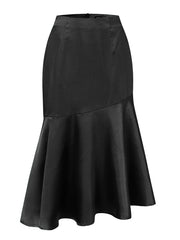 Load image into Gallery viewer, Satin Ruffled Skirt