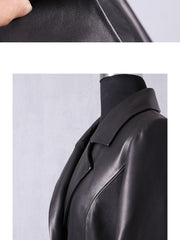 Load image into Gallery viewer, Long Faux Leather Trench Coat