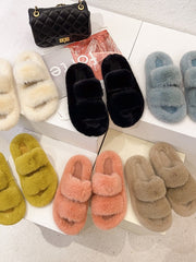 Load image into Gallery viewer, Faux Fur Slippers
