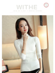 Load image into Gallery viewer, Turtleneck Knitted Sweater