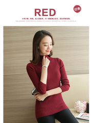 Load image into Gallery viewer, Turtleneck Knitted Sweater