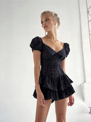 Load image into Gallery viewer, V-Neck Ruffles Dress